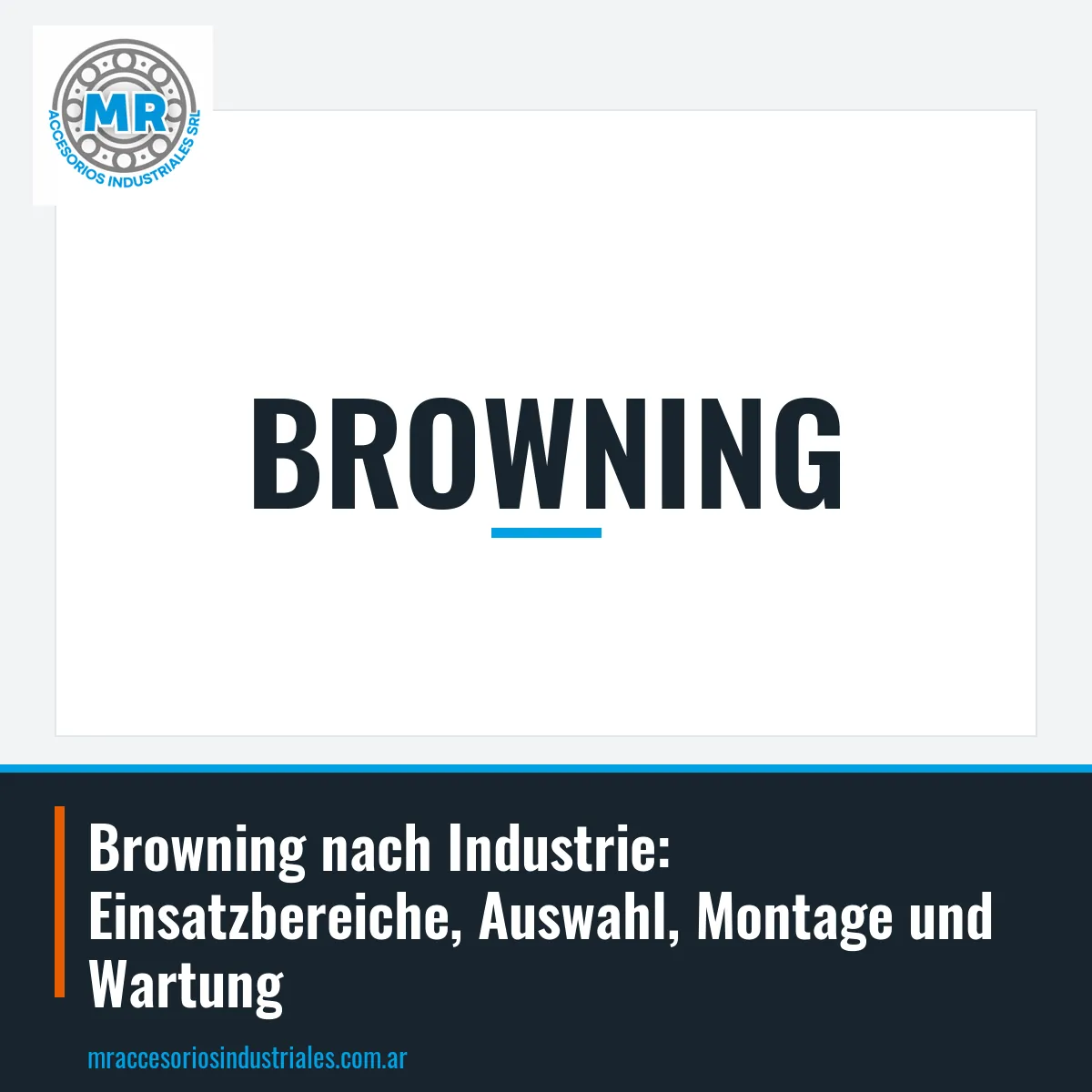 Browning nach Industrie: Einsatzbereiche, Auswahl, Montage und Wartung
