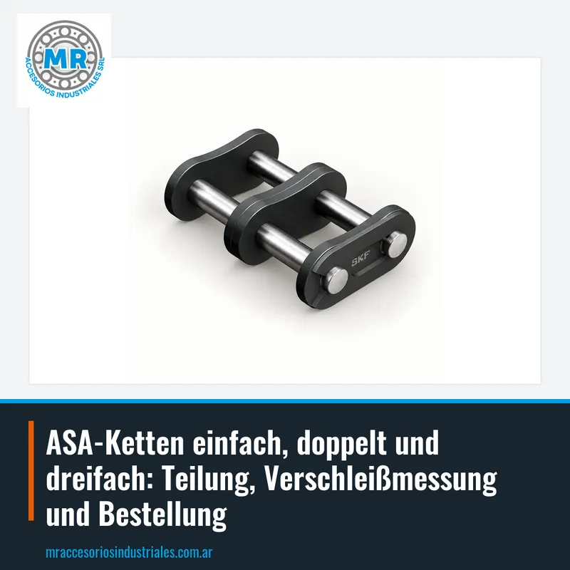 ASA-Ketten einfach, doppelt und dreifach: Teilung, Verschleißmessung und Bestellung