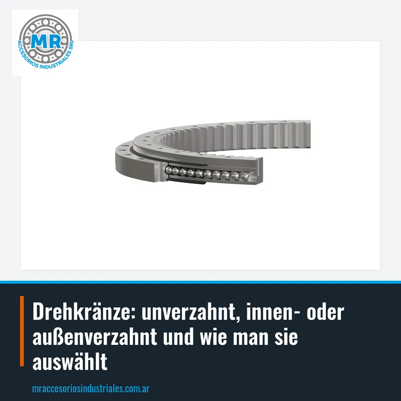 Drehkränze: unverzahnt, innen- oder außenverzahnt und wie man sie auswählt
