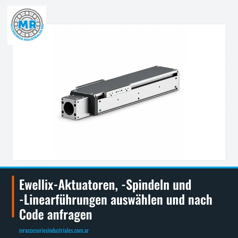 Ewellix-Aktuatoren, -Spindeln und -Linearführungen auswählen und nach Code anfragen