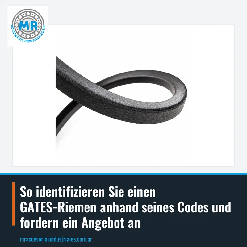 So identifizieren Sie einen GATES-Riemen anhand seines Codes und fordern ein Angebot an