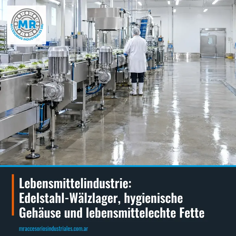 Lebensmittelindustrie: Edelstahl-Wälzlager, hygienische Gehäuse und lebensmittelechte Fette