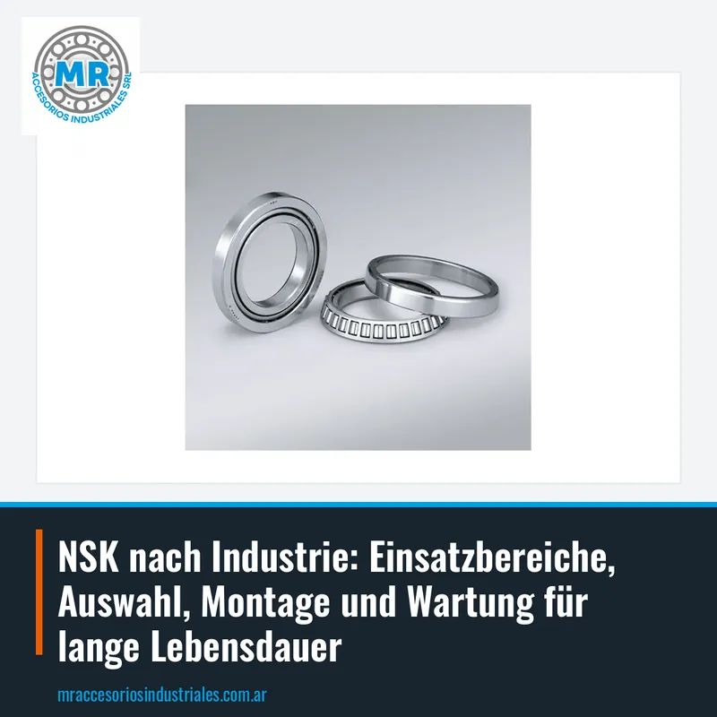 NSK nach Industrie: Einsatzbereiche, Auswahl, Montage und Wartung für lange Lebensdauer