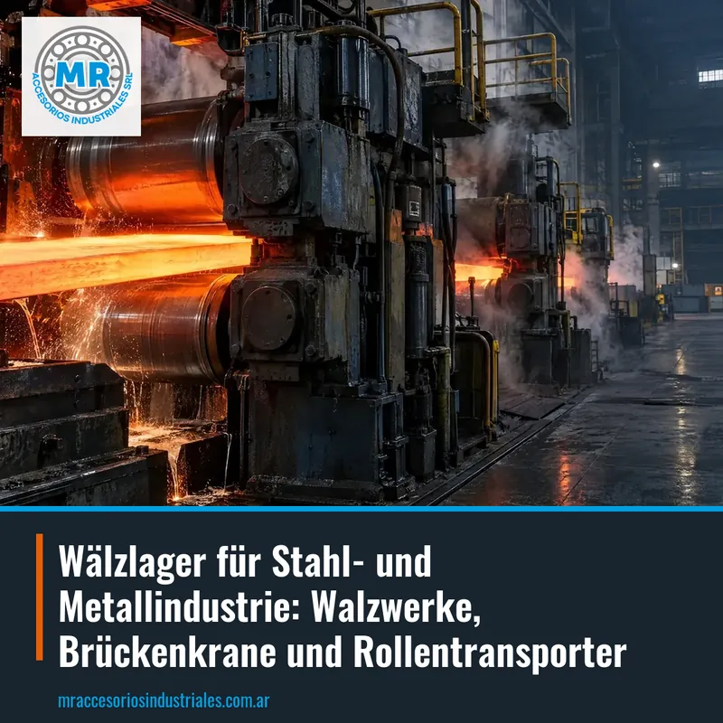 Wälzlager für Stahl- und Metallindustrie: Walzwerke, Brückenkrane und Rollentransporter