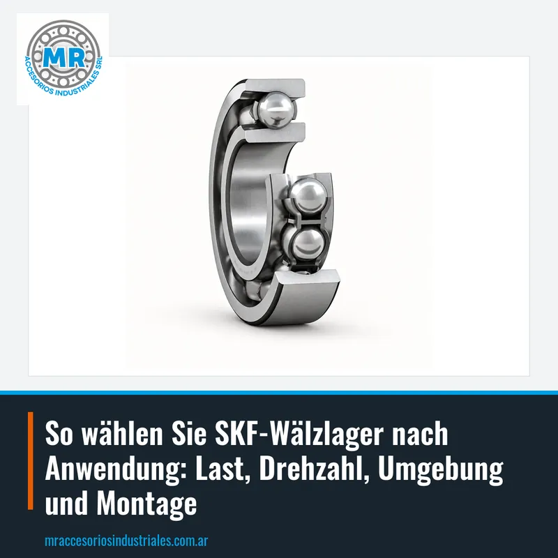 So wählen Sie SKF-Wälzlager nach Anwendung: Last, Drehzahl, Umgebung und Montage