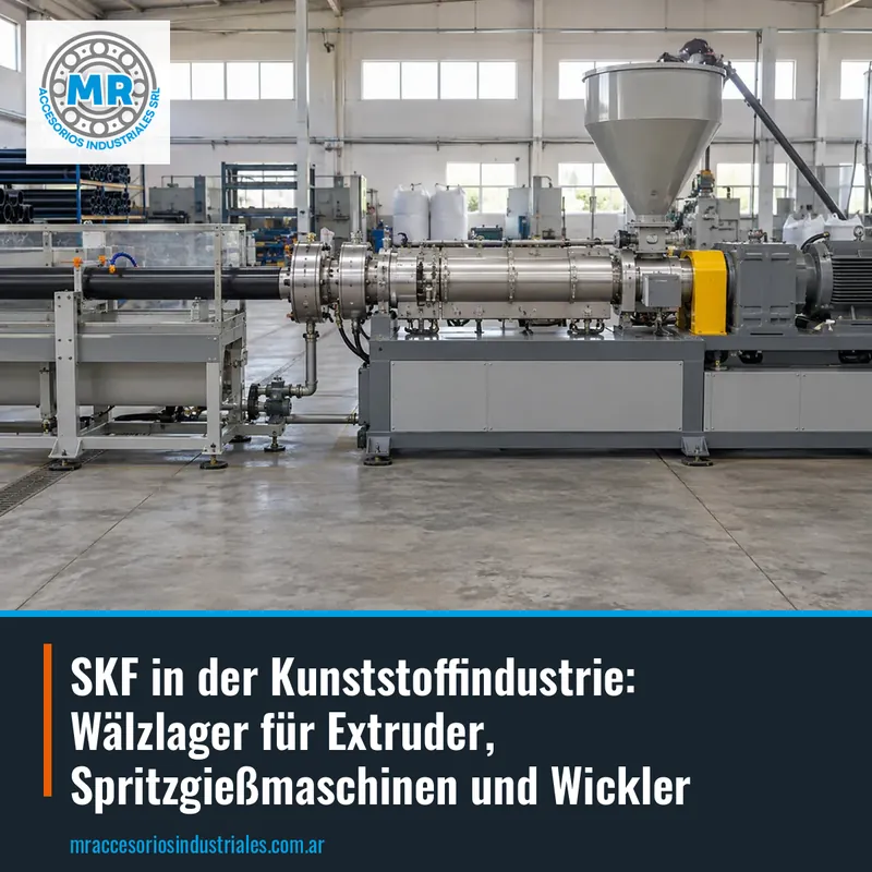 SKF in der Kunststoffindustrie: Wälzlager für Extruder, Spritzgießmaschinen und Wickler