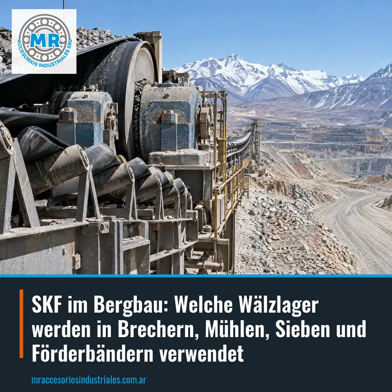 SKF im Bergbau: Welche Wälzlager werden in Brechern, Mühlen, Sieben und Förderbändern verwendet