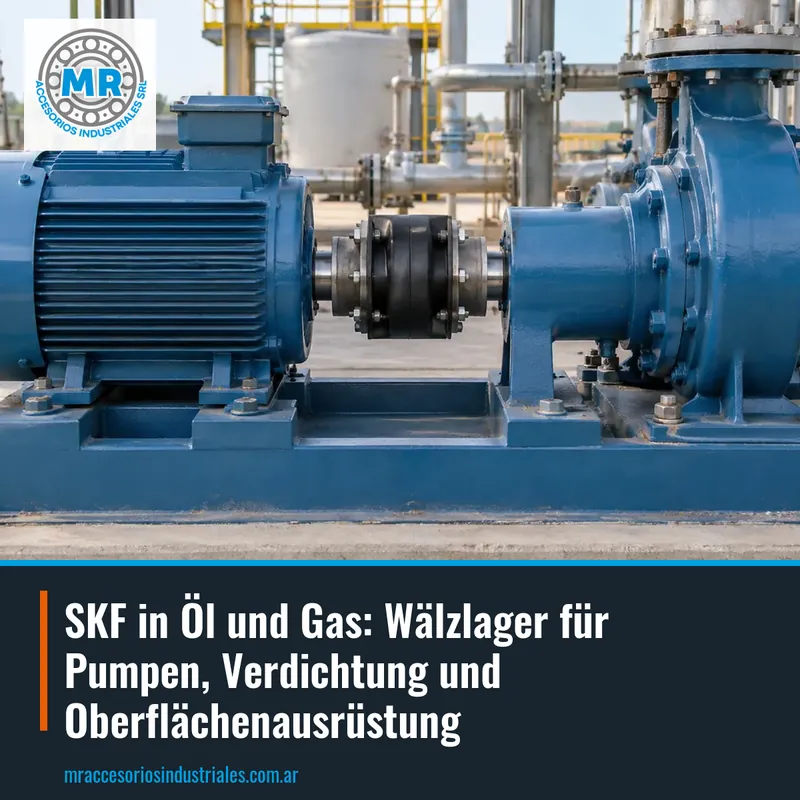 SKF in Öl und Gas: Wälzlager für Pumpen, Verdichtung und Oberflächenausrüstung