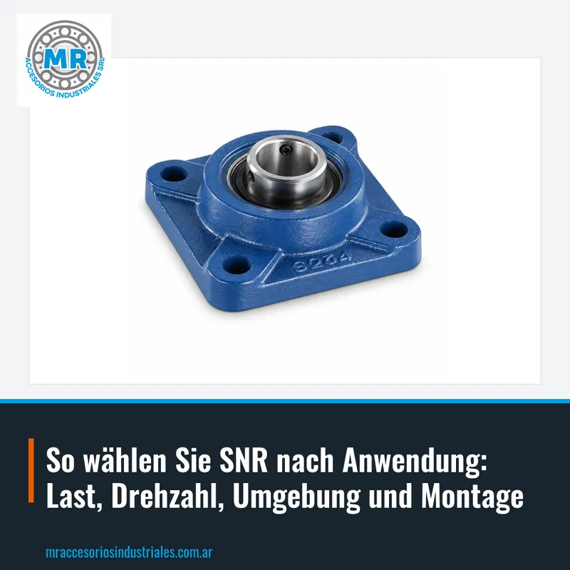 So wählen Sie SNR nach Anwendung: Last, Drehzahl, Umgebung und Montage