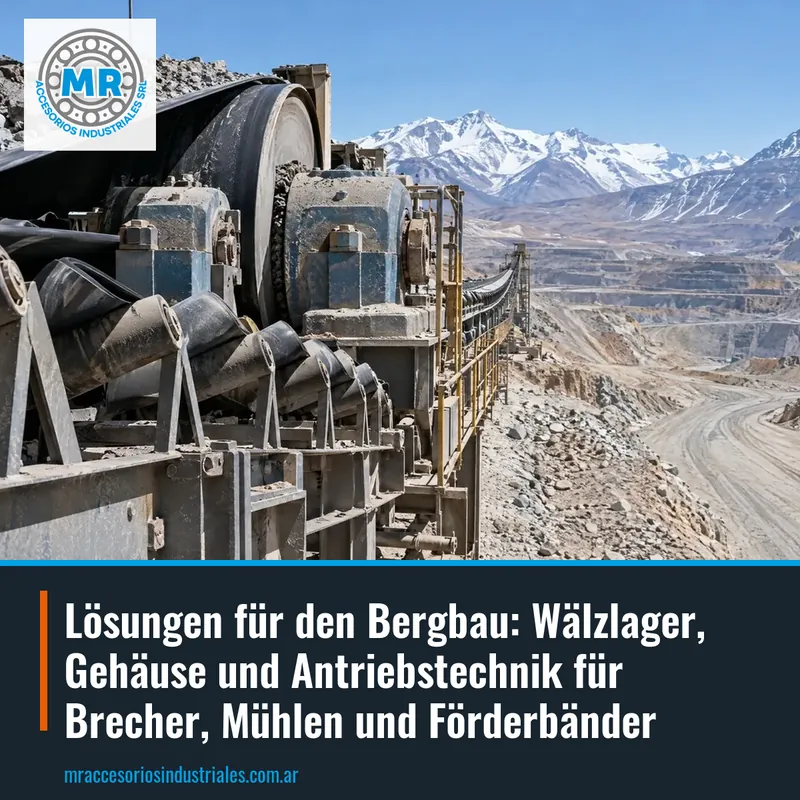 Lösungen für den Bergbau: Wälzlager, Gehäuse und Antriebstechnik für Brecher, Mühlen und Förderbänder