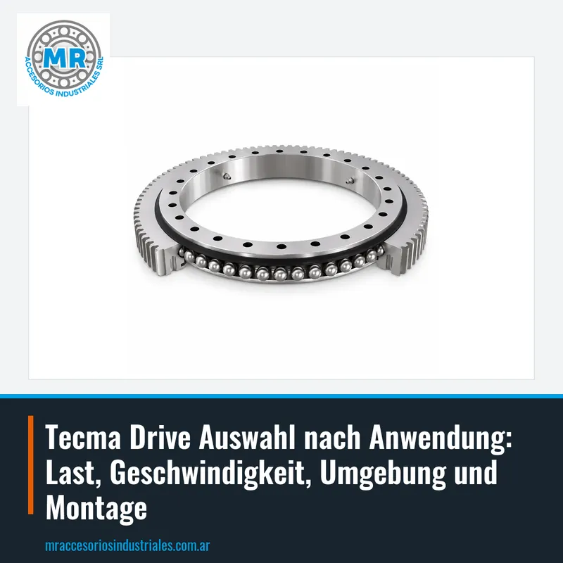 Tecma Drive Auswahl nach Anwendung: Last, Geschwindigkeit, Umgebung und Montage