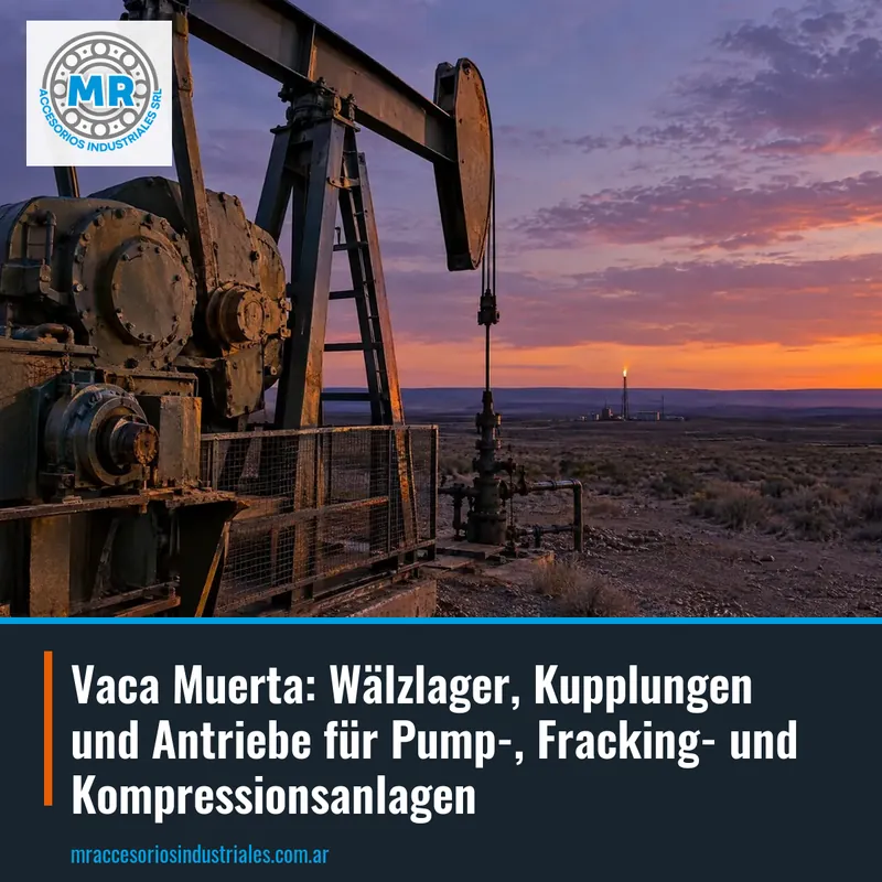 Vaca Muerta: Wälzlager, Kupplungen und Antriebe für Pump-, Fracking- und Kompressionsanlagen