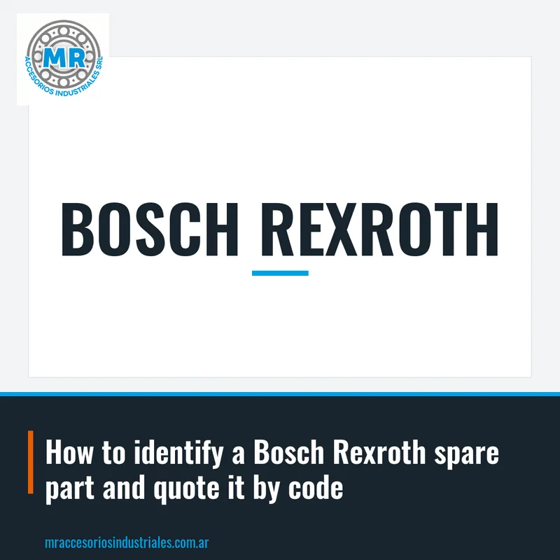 How to identify a Bosch Rexroth spare part and quote it by code