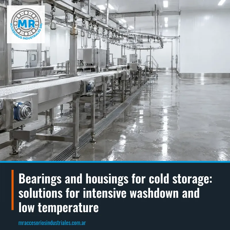 Bearings and housings for cold storage: solutions for intensive washdown and low temperature
