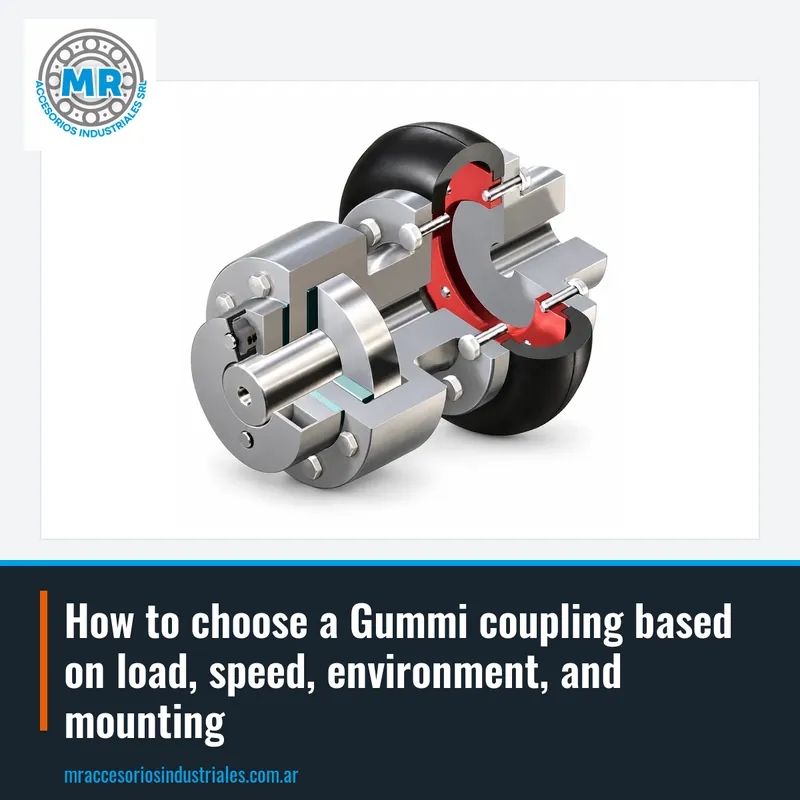 How to choose a Gummi coupling based on load, speed, environment, and mounting