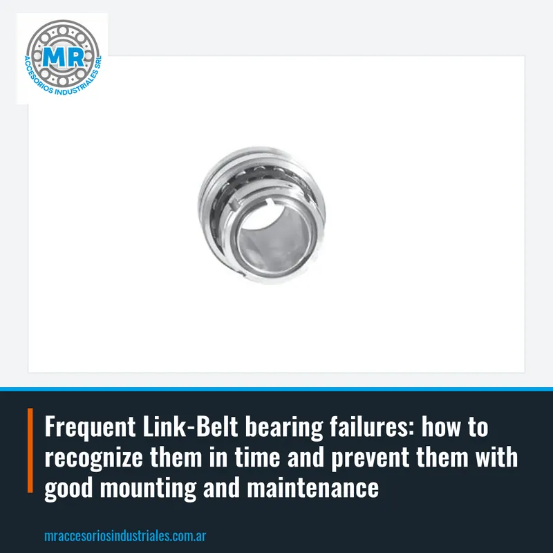 Frequent Link-Belt bearing failures: how to recognize them in time and prevent them with good mounting and maintenance