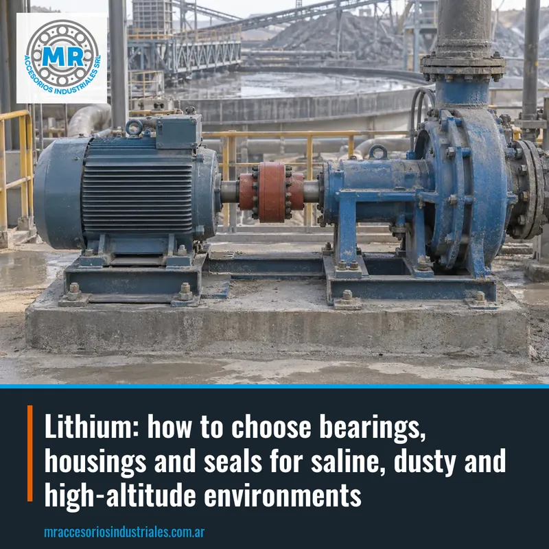 Lithium: how to choose bearings, housings and seals for saline, dusty and high-altitude environments