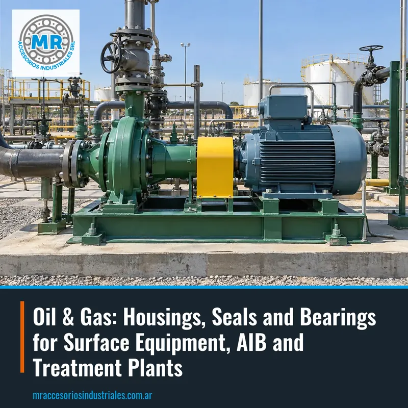 Oil & Gas: Housings, Seals and Bearings for Surface Equipment, AIB and Treatment Plants