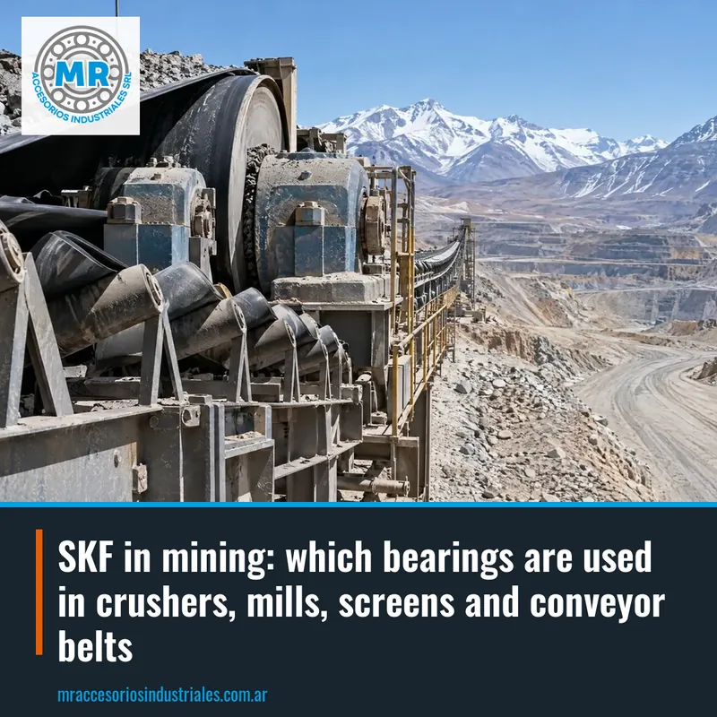SKF in mining: which bearings are used in crushers, mills, screens and conveyor belts
