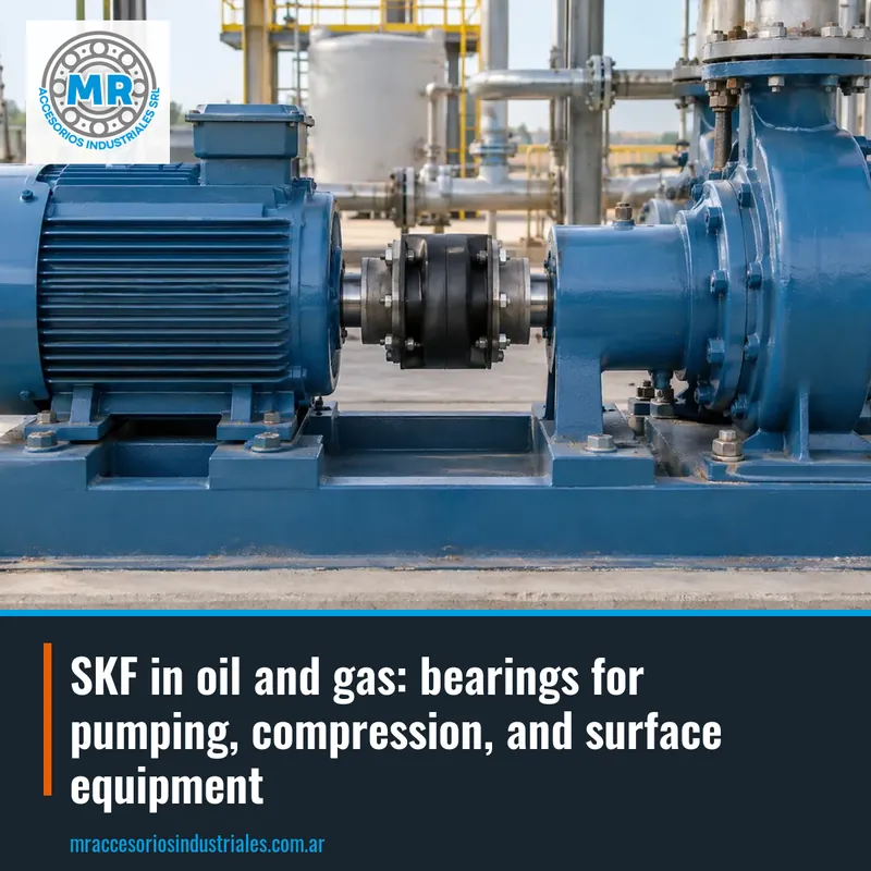 SKF in oil and gas: bearings for pumping, compression, and surface equipment