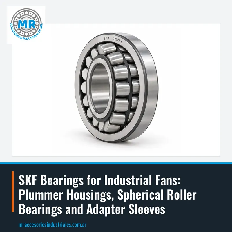 SKF Bearings for Industrial Fans: Plummer Housings, Spherical Roller Bearings and Adapter Sleeves