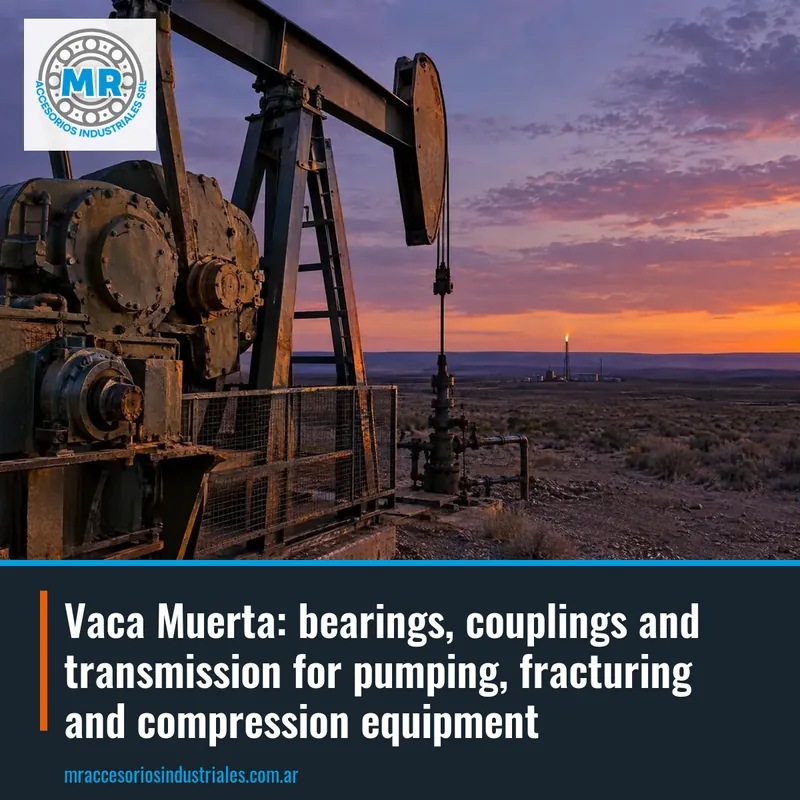 Vaca Muerta: bearings, couplings and transmission for pumping, fracturing and compression equipment