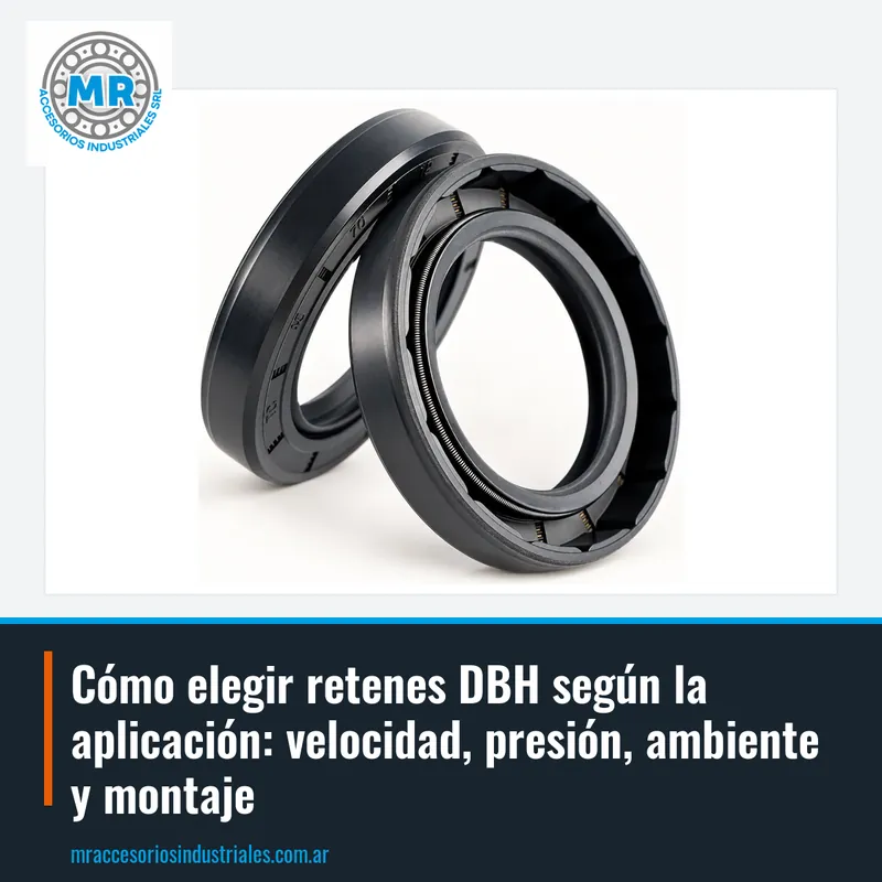 Cómo elegir retenes DBH según la aplicación: velocidad, presión, ambiente y montaje