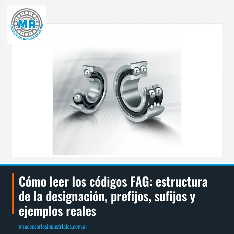 Cómo leer los códigos FAG: estructura de la designación, prefijos, sufijos y ejemplos reales