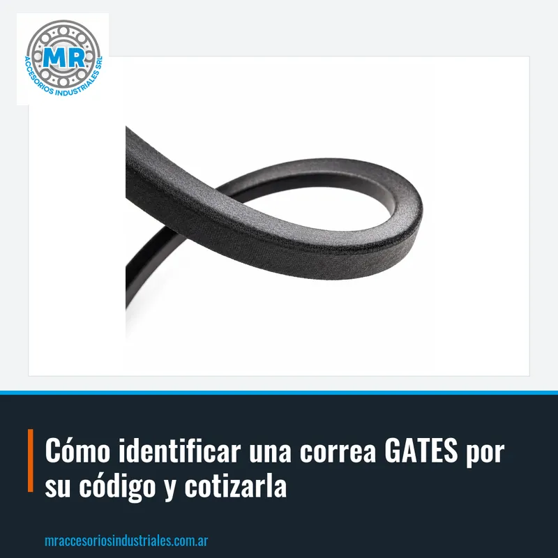 Cómo identificar una correa GATES por su código y cotizarla