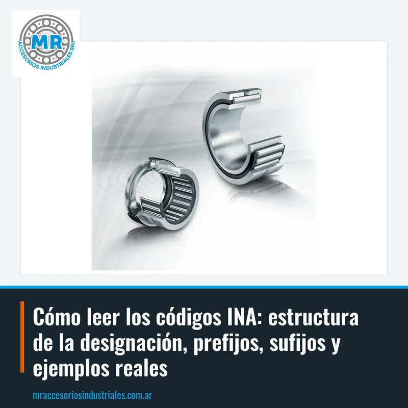 Cómo leer los códigos INA: estructura de la designación, prefijos, sufijos y ejemplos reales