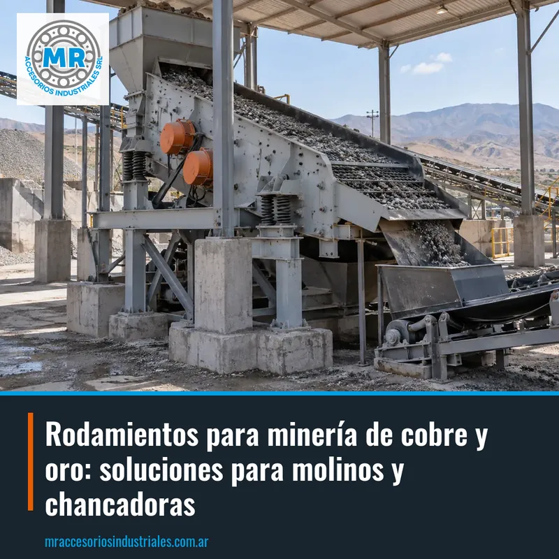 Rodamientos para minería de cobre y oro: soluciones para molinos y chancadoras
