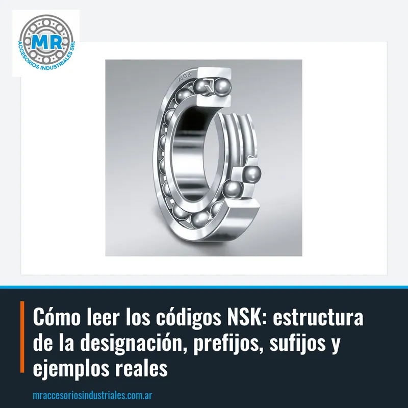Cómo leer los códigos NSK: estructura de la designación, prefijos, sufijos y ejemplos reales
