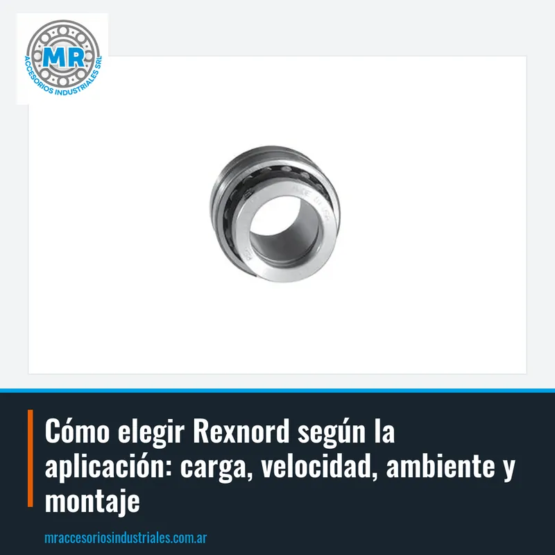 Cómo elegir Rexnord según la aplicación: carga, velocidad, ambiente y montaje