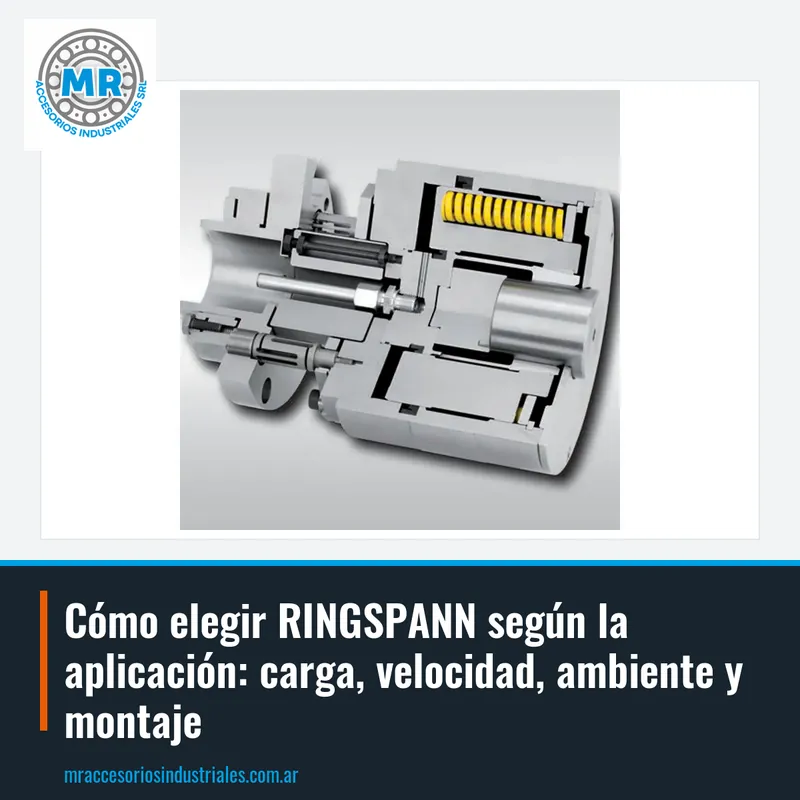 Cómo elegir RINGSPANN según la aplicación: carga, velocidad, ambiente y montaje