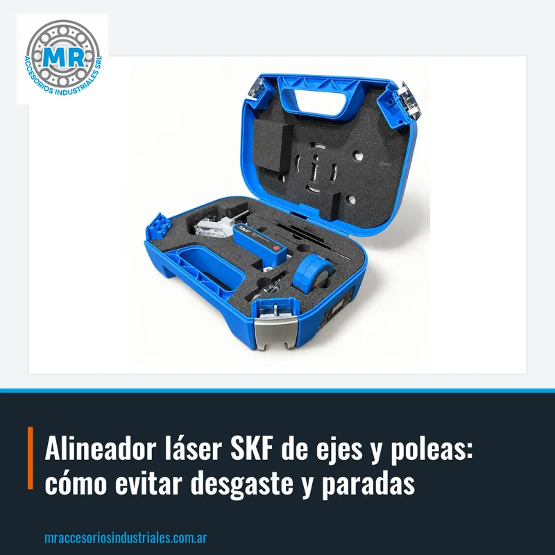 Alineador láser SKF de ejes y poleas: cómo evitar desgaste y paradas