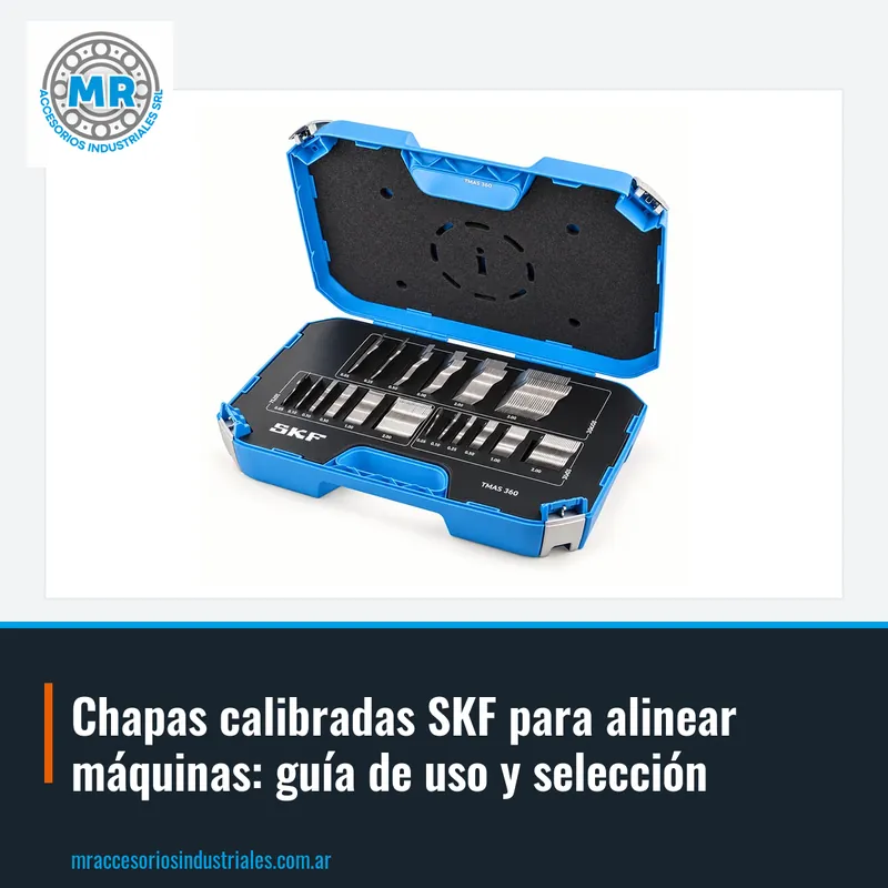 Chapas calibradas SKF para alinear máquinas: guía de uso y selección