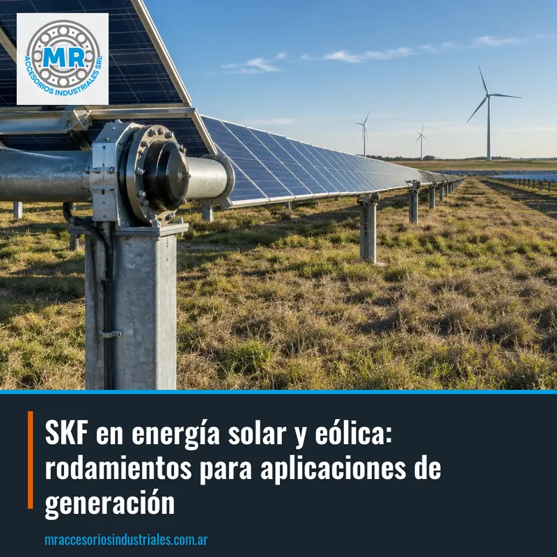 SKF en energía solar y eólica: rodamientos para aplicaciones de generación