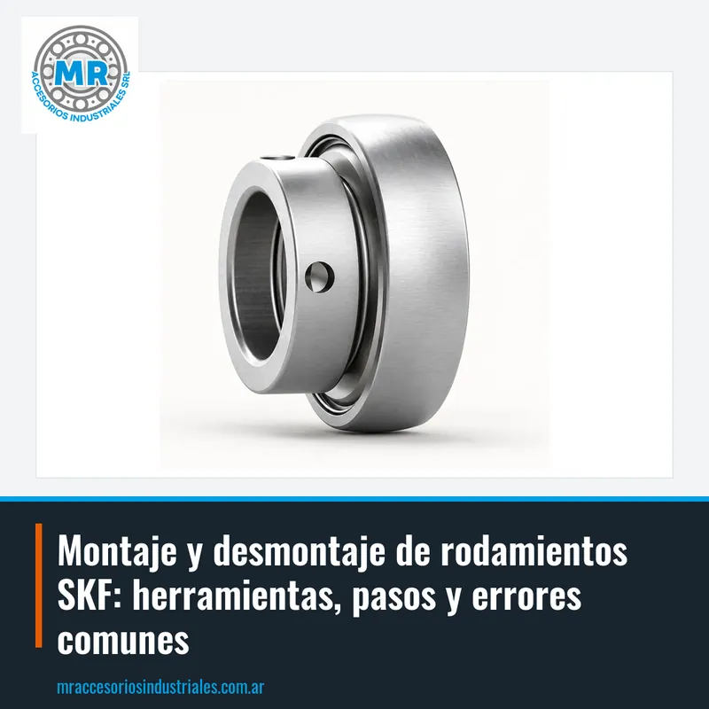 Montaje y desmontaje de rodamientos SKF: herramientas, pasos y errores comunes