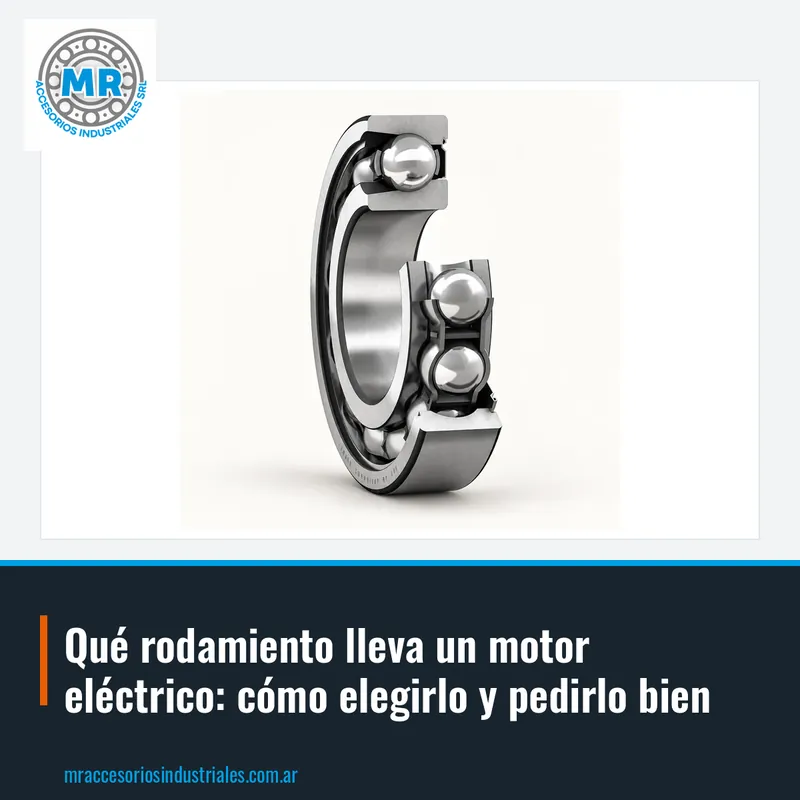 Qué rodamiento lleva un motor eléctrico: cómo elegirlo y pedirlo bien