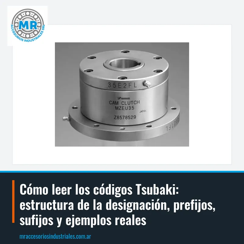Cómo leer los códigos Tsubaki: estructura de la designación, prefijos, sufijos y ejemplos reales