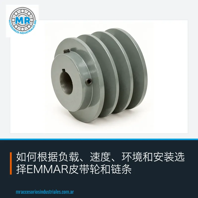 如何根据负载、速度、环境和安装选择EMMAR皮带轮和链条