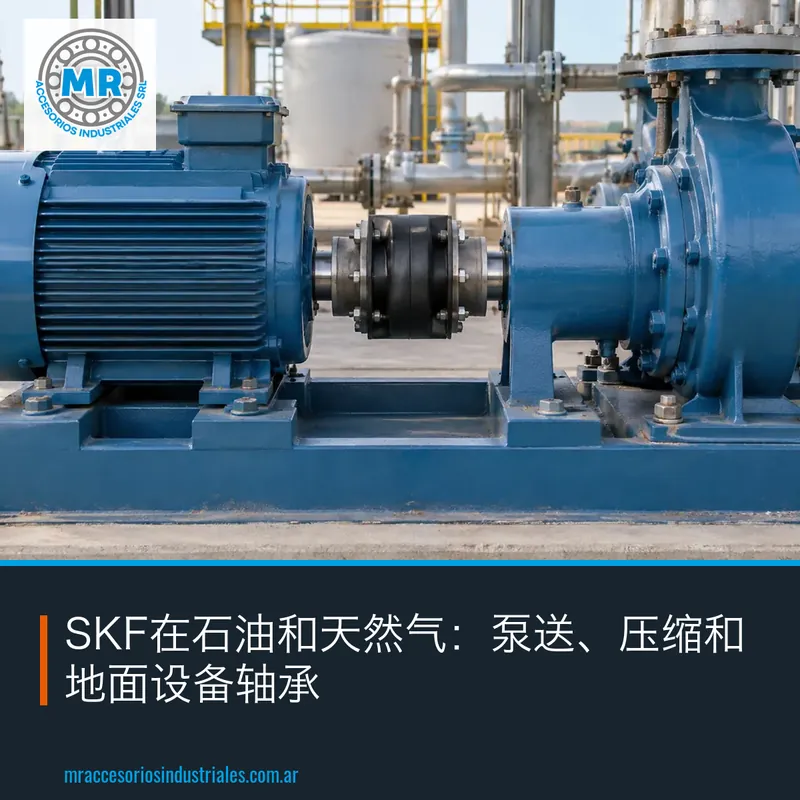 SKF在石油和天然气:泵送、压缩和地面设备轴承