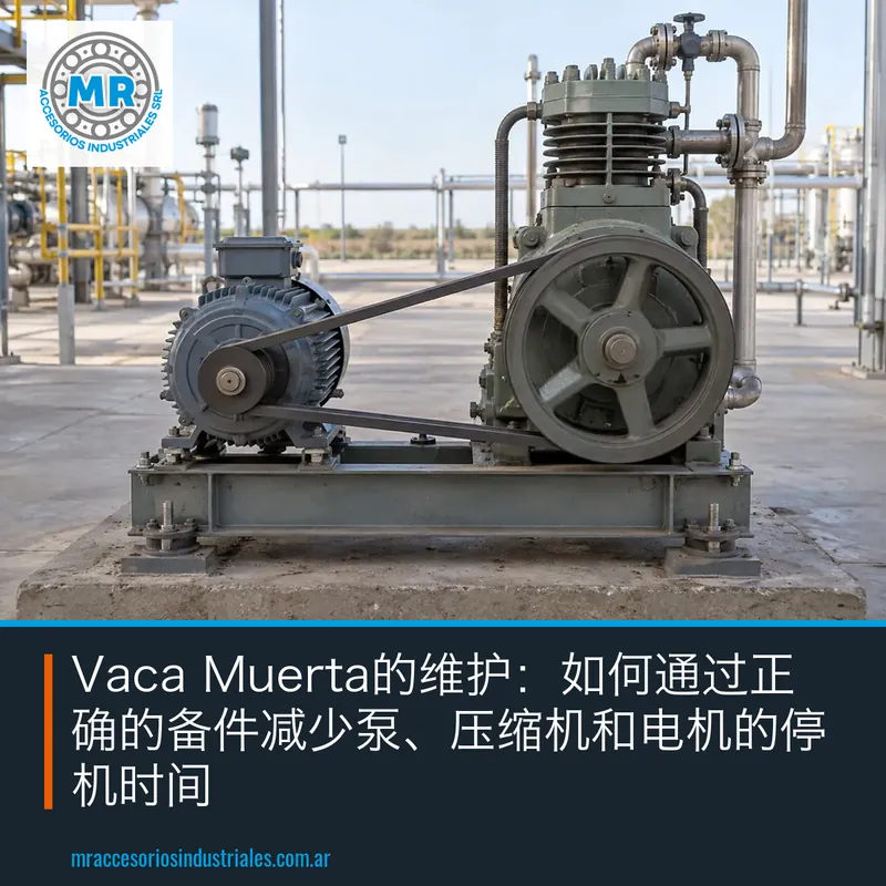 Vaca Muerta的维护：如何通过正确的备件减少泵、压缩机和电机的停机时间