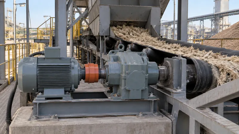 Motor, acople y reductor del conductor de bagazo de un ingenio azucarero