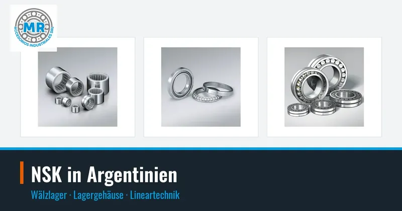 NSK in Argentinien: Wälzlager, Lagergehäuse, Lineartechnik