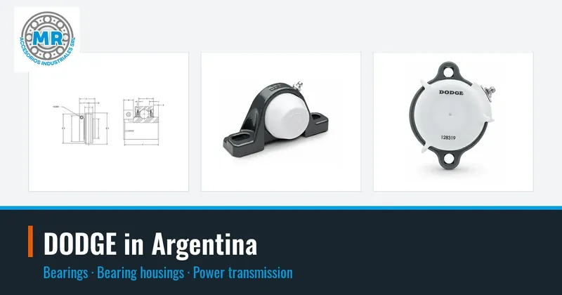 DODGE in Argentina: bearings, bearing housings, power transmission