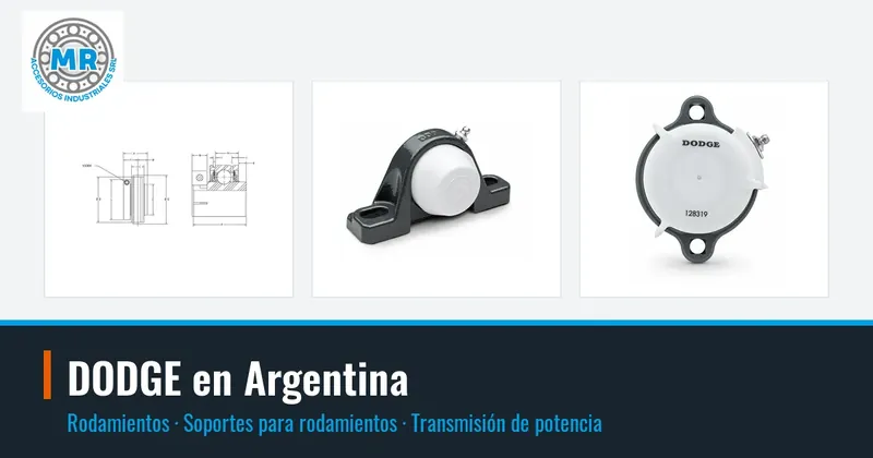 DODGE en Argentina: rodamientos, soportes para rodamientos, transmisión de potencia