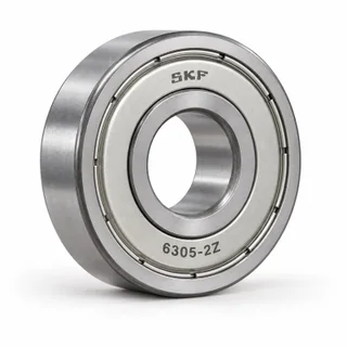 Rodamiento rígido de bolas SKF 6305-2Z en fotografía de estudio.