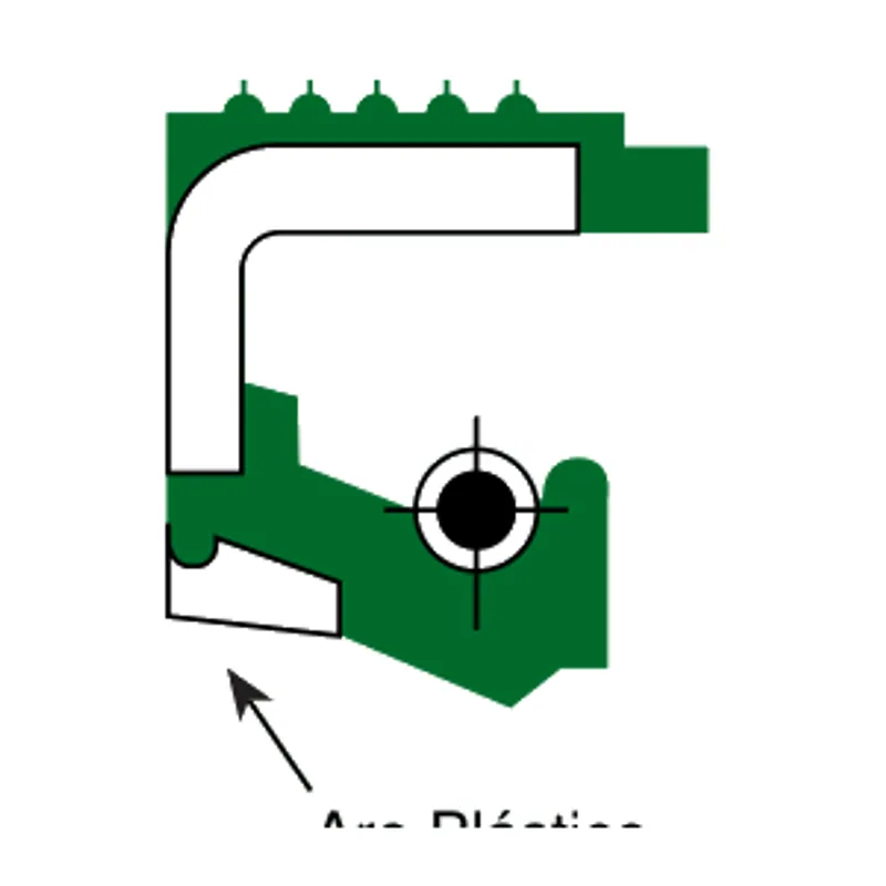 Retén DBH de diseño especial A 016, perfil en corte · DBH 1195/85
