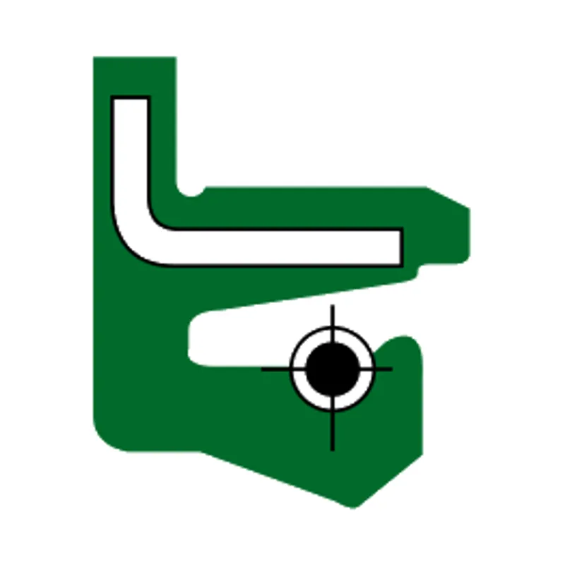 Retén DBH de diseño especial A 079, perfil en corte · DBH 1256Pol